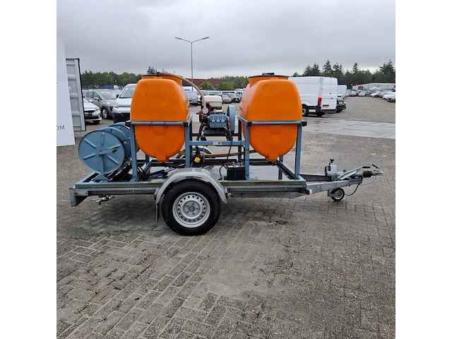 Aanhangwagen ingericht met hogedrukreiniger, hapert/empas, r13-02 - afbeelding 4 van  26
