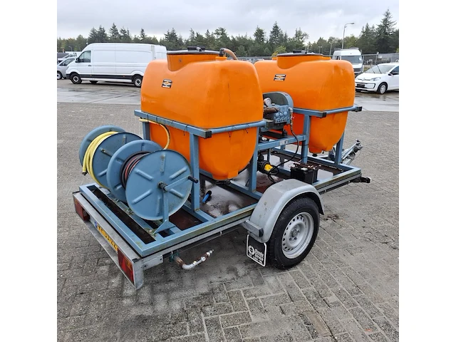 Aanhangwagen ingericht met hogedrukreiniger, hapert/empas, r13-02 - afbeelding 5 van  26