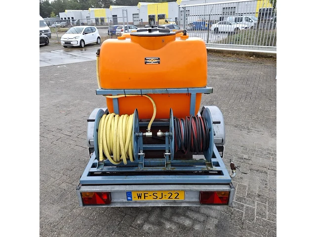 Aanhangwagen ingericht met hogedrukreiniger, hapert/empas, r13-02 - afbeelding 6 van  26