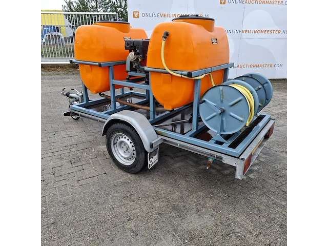 Aanhangwagen ingericht met hogedrukreiniger, hapert/empas, r13-02 - afbeelding 8 van  26