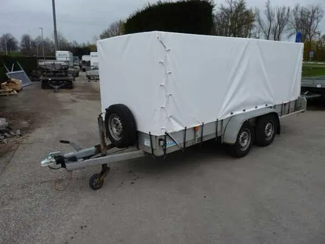 Aanhangwagen pijnappel met huif - afbeelding 1 van  7