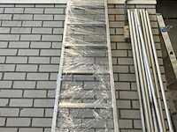 Aanlegladder met 12 treden met opstaande rand zarges, saferstep l 41362 - afbeelding 2 van  4