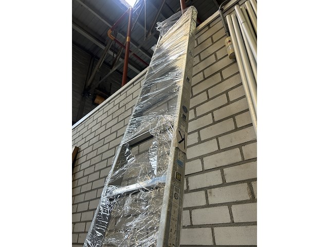 Aanlegladder met 12 treden met opstaande rand zarges, saferstep l 41362 - afbeelding 3 van  4