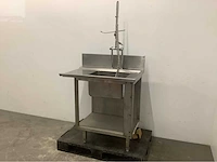 Aanvoertafel met spoelkraan - afbeelding 1 van  5