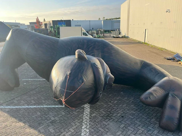 Aap / gorilla opblaasbaar - afbeelding 2 van  8
