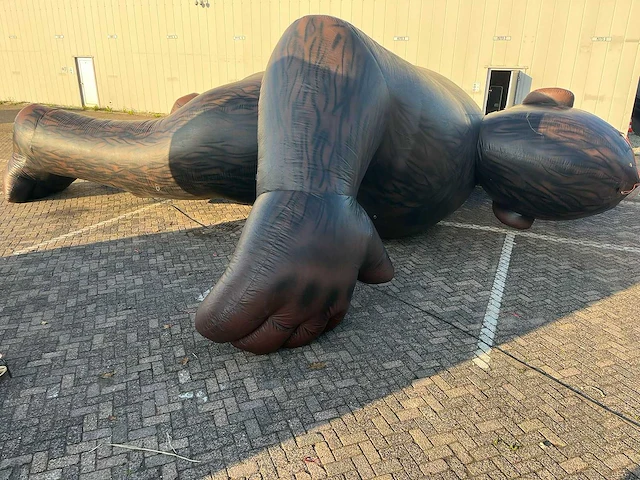 Aap / gorilla opblaasbaar - afbeelding 4 van  8