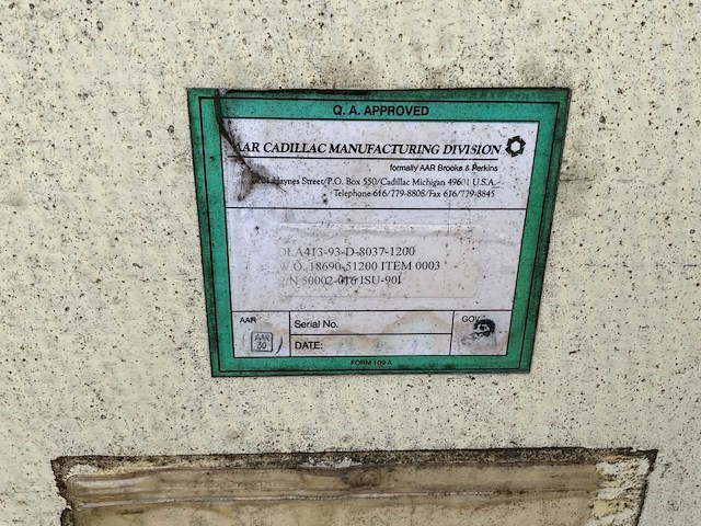 Aar cadillac manufacturing division legercontainer - afbeelding 7 van  7