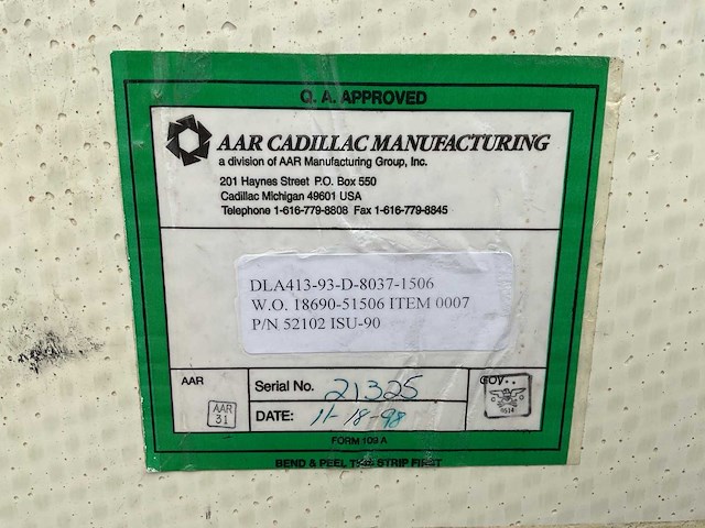 Aar cadillac manufacturing isu 90 legercontainer - afbeelding 7 van  7