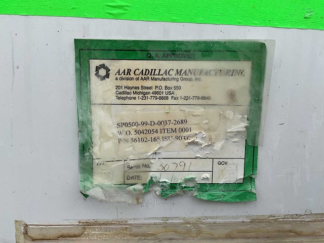 Aar cadillac manufacturing isu 90 legercontainer - afbeelding 7 van  7