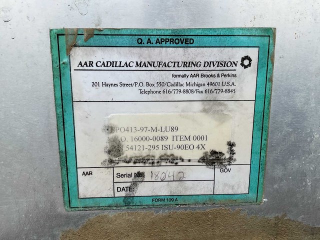 Aar cadillac manufacturing legercontainer - afbeelding 10 van  10