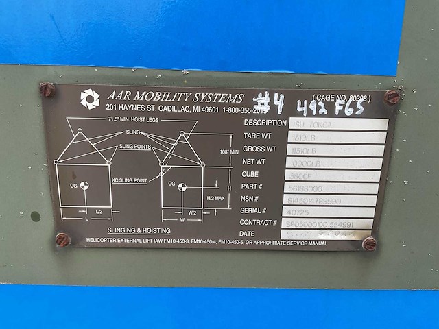 Aar mobility systems isu 70kca legercontainer - afbeelding 7 van  7