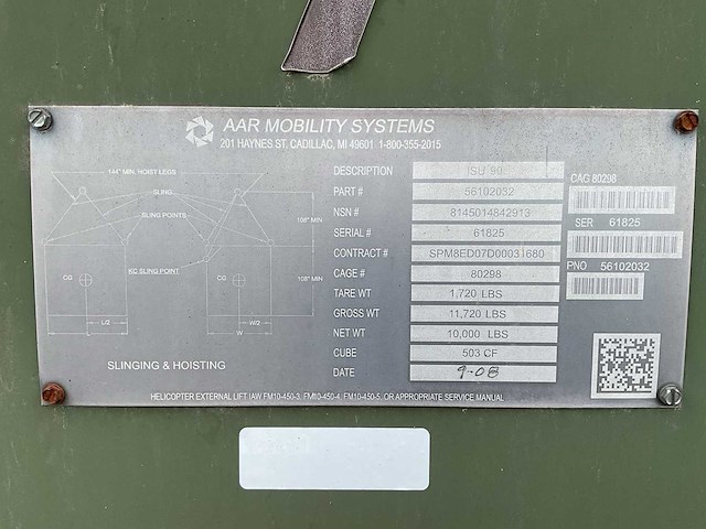 Aar mobility systems isu 90 legercontainer - afbeelding 7 van  7