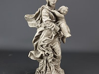 Aardewerk beeld maria met kind - afbeelding 2 van  5