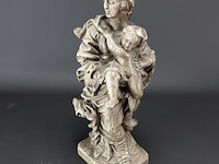 Aardewerk beeld maria met kind - afbeelding 3 van  5