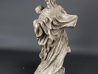 Aardewerk beeld maria met kind - afbeelding 4 van  5