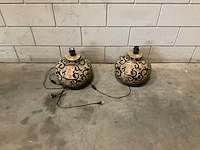 Aardewerk lampen (2x) - afbeelding 1 van  2