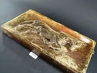 Aardewerk plaque van een paard (gespiegelde versie van kavel 2530) - afbeelding 1 van  5