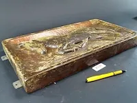 Aardewerk plaque van een paard (gespiegelde versie van kavel 2536) - afbeelding 3 van  5