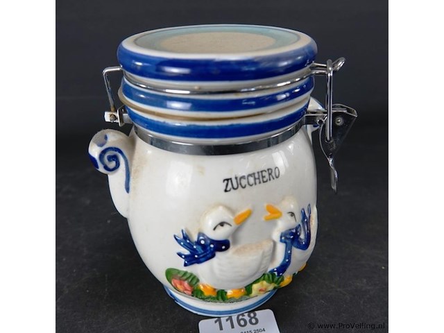 Aardewerk suikerpot - afbeelding 1 van  5