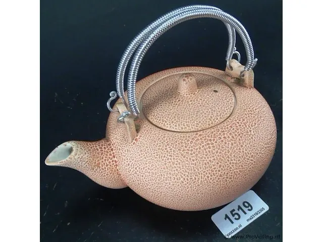 Aardewerk theepot - afbeelding 2 van  5