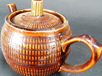 Aardewerk theepot - afbeelding 3 van  5