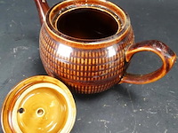Aardewerk theepot - afbeelding 4 van  5