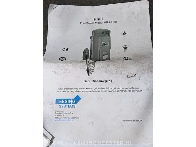 Aardgasvuller phill, model hrap 30 - afbeelding 7 van  7