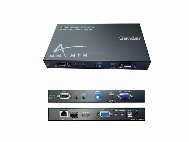 Aavara 1080p over ipzender cec/kvm/hdmi over ip upscale 4k resolutie - afbeelding 1 van  4