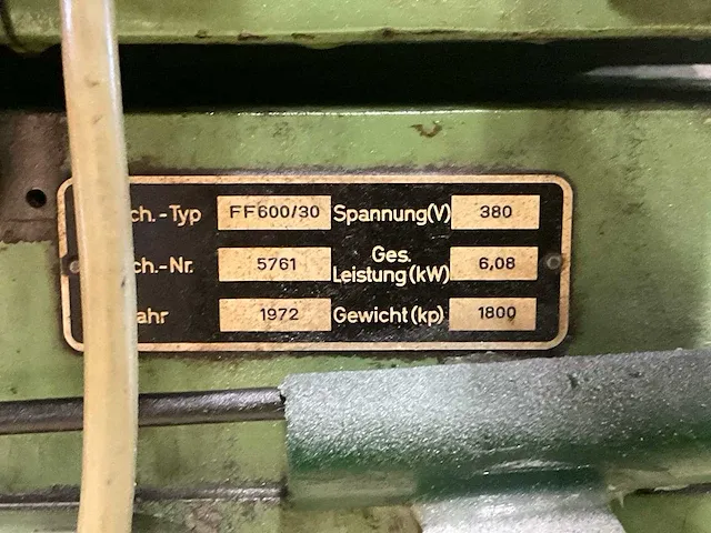 Abawerk ff600/30 vlakslijpmachine - afbeelding 17 van  30