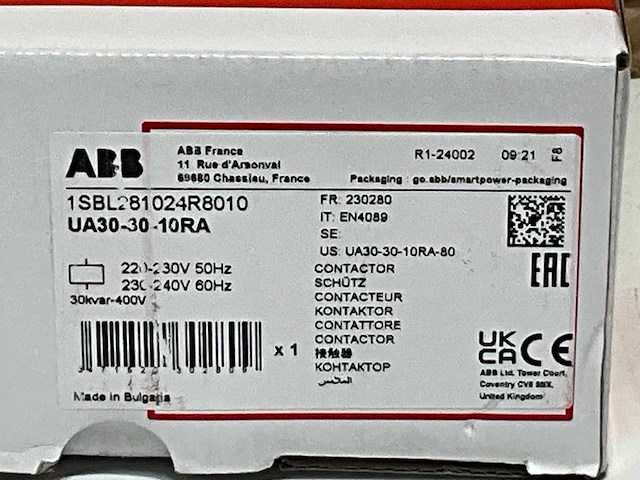 Abb 1sbl281024r8010 componenten magneetschakelaar - afbeelding 6 van  6