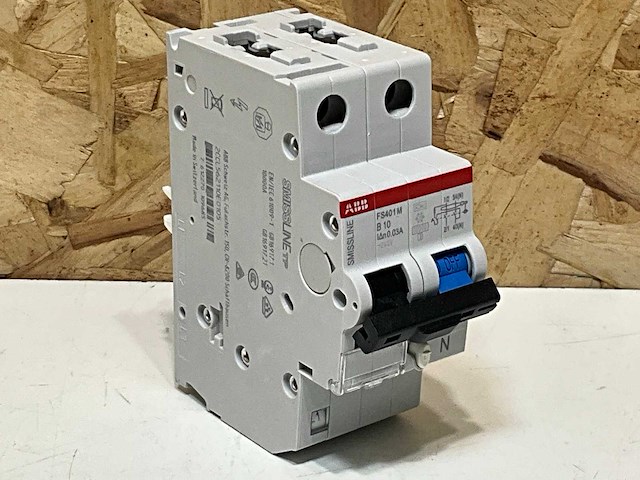 Abb 2ccl562110e0105 aardlekautomaat 10ka, 1p+n, curve b, 10a, 30ma (10x) - afbeelding 1 van  6