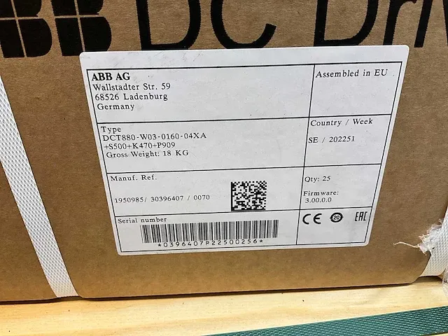 Abb dct880-w03-0160 04xa thyristor-vermogensregelaar - afbeelding 6 van  7