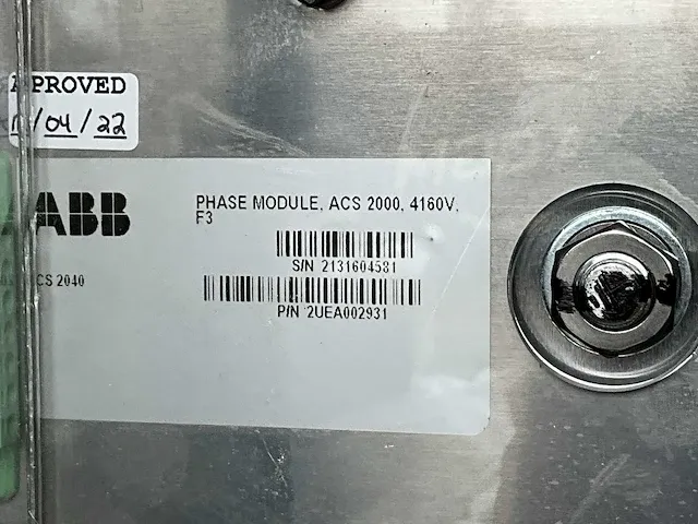 Abb elektromotor 1968 kw met frequentieregelaar 2050kw en luchtkoeler - afbeelding 27 van  39