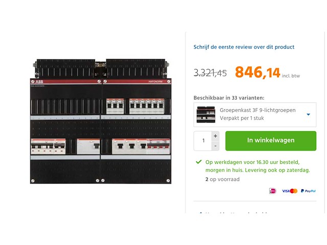 Abb hafonorm 1spf006972f0046 groepenkast - afbeelding 4 van  7