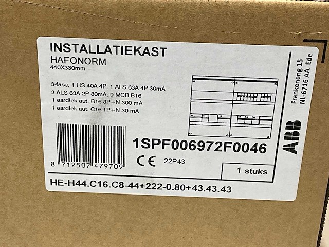 Abb hafonorm 1spf006972f0046 groepenkast - afbeelding 7 van  7