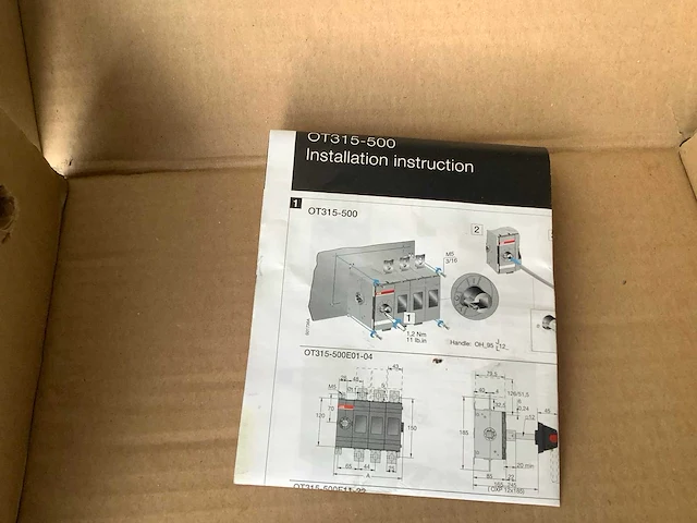 Abb ot400e21p hoofdschakelkast - afbeelding 5 van  8