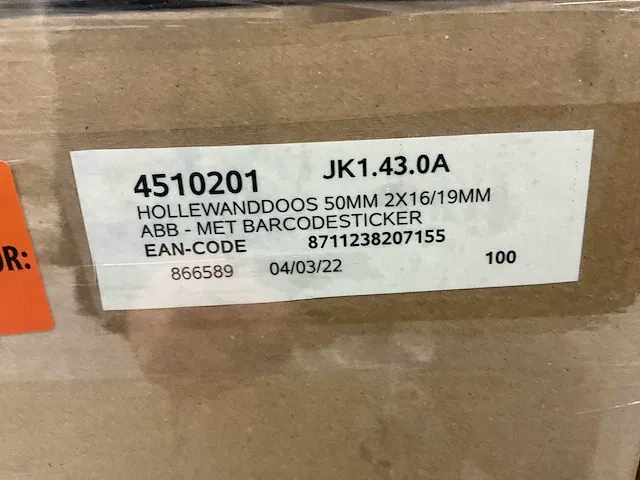 Abb partij hollewanddozen 50 millimeter( ca.1200x) - afbeelding 8 van  9