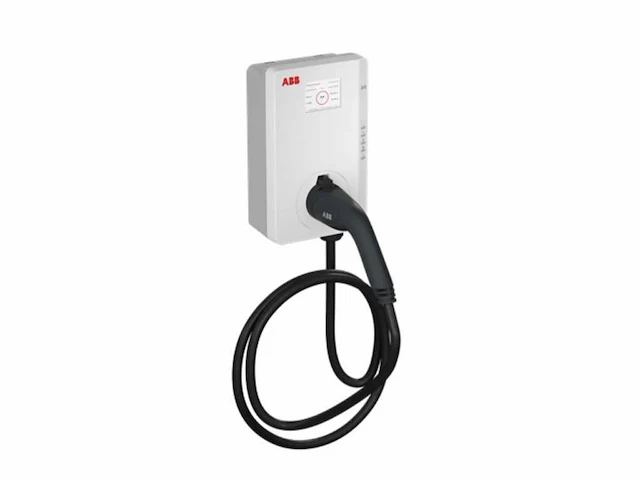 Abb wallbox / laadpaal - terra ac wall t2 3f 32a 4g met laadkabel 5 meter - afbeelding 1 van  6