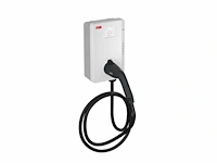 Abb wallbox / laadpaal - terra ac wall t2 3f 32a 4g met laadkabel 5 meter - afbeelding 1 van  6