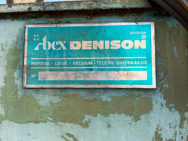 Abex-denison hydraulisch pompaggregaat - afbeelding 15 van  16
