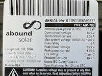 Abound solar ab1-70b zonnepaneel (37x) - afbeelding 8 van  15