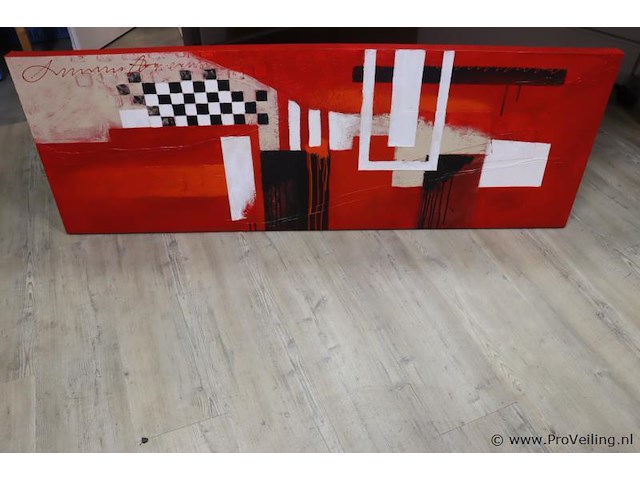Abstract schilderij - 170x60x5cm - afbeelding 1 van  4