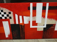 Abstract schilderij - 170x60x5cm - afbeelding 3 van  4