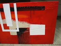 Abstract schilderij - 170x60x5cm - afbeelding 4 van  4
