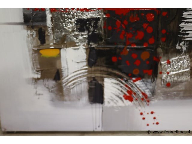 Abstract schilderij - 60x60x3,5cm - afbeelding 3 van  3