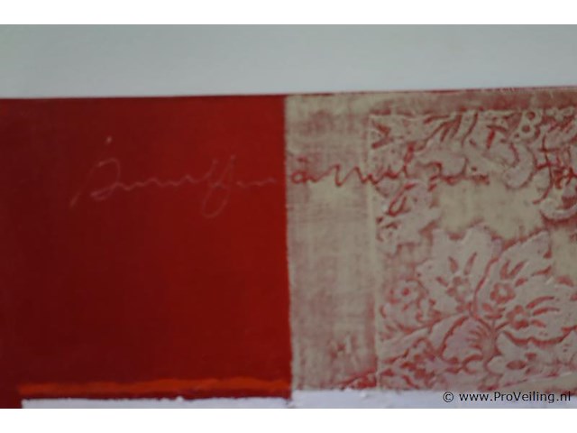 Abstract schilderij - 60x60x5cm - afbeelding 2 van  3