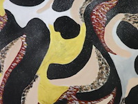 Abstract schilderij - 74x115x1,5cm - afbeelding 2 van  4