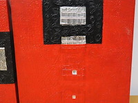 Abstracte schilderijen - 40x40x3,5cm - 2 stuks - afbeelding 3 van  3