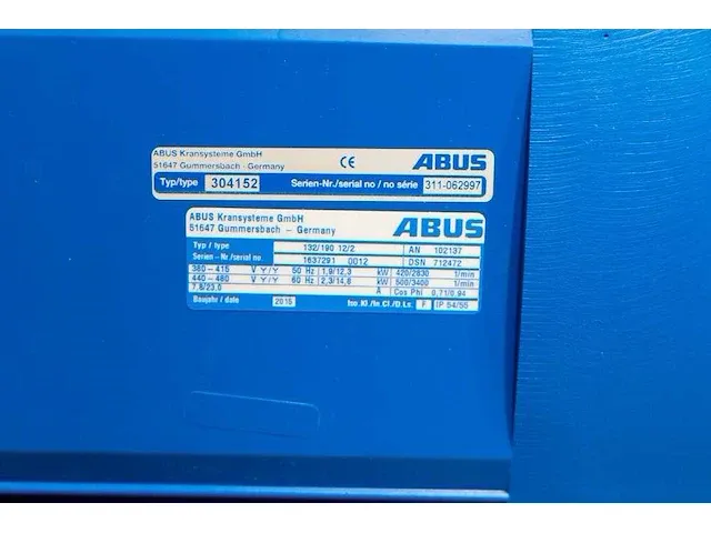Abus - elv - abus enkelligger bovenloopkraan 12,5 ton - afbeelding 8 van  29