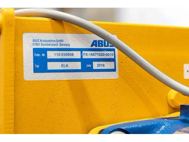Abus - elv - abus enkelligger bovenloopkraan 12,5 ton - afbeelding 8 van  33